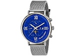 Christian Van Sant Men's Somptueuse LTD Blue Dial, Stainless Steel mesh Watch