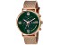Christian Van Sant Men's Somptueuse LTD Green Dial, Rose Stainless Steel mesh Watch