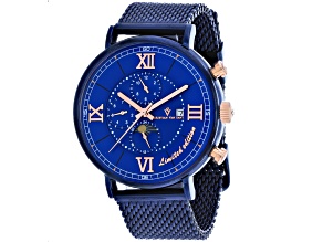 Christian Van Sant Men's Somptueuse LTD Blue Dial, Dark Blue Stainless Steel mesh Watch