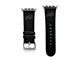 Gametime Buffalo Bills Leather Band fits Apple Watch (42/44mm S/M Black). Watch not included.