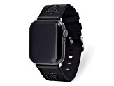 Gametime Las Vegas Raiders Leather Band fits Apple Watch (42/44mm S/M Black). Watch not included.