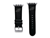 Gametime Philadelphia Eagles Leather Band fits Apple Watch (42/44mm S/M Black). Watch not included.