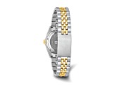 Mens Charles Hubert Two-tone Stainless Steel Silver-White Dial Watch
