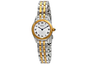 Seiko Women's Classic White Dial Two-tone Stainless Steel Watch