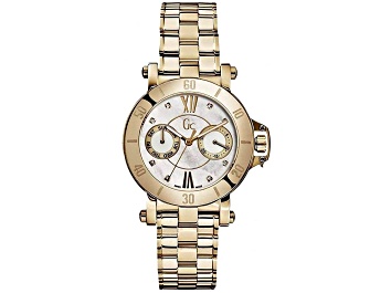 Picture of Guess Women's Classic Mother-Of-Pearl Dial Yellow Stainless Steel Watch