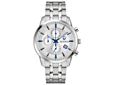 Bulova Men's Sutton White Dial, Stainless Steel Watch