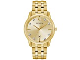 Bulova Men's Sutton Yellow Dial, Yellow Stainless Steel Watch