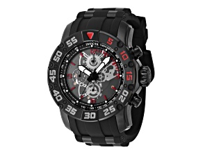 Invicta Invicta Racing 48mm Quartz Black Silicone Strap Watch