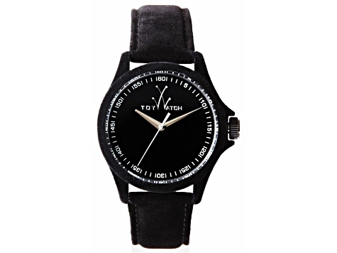 Toy Watch Women's Sartorial Black Dial, Black Leather Strap Watch