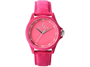 Toy Watch Women's Sartorial Pink Dial, Pink Leather Strap Watch