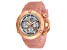 Invicta Subaqua 42mm Rose Bezel Pink Silicone Strap Quartz Watch
