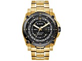 Bulova Men's Precisionist Gray Dial, Yellow Stainless Steel Watch