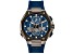 Bulova Men's Precisionist X Blue Dial, Blue Rubber Strap Watch