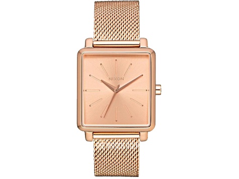 Nixon Women's Milanese Rose Stainless Steel Mesh Band Watch