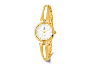 Ladies Charles Hubert Gold-plated Brass White Dial Watch