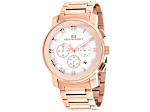 Oceanaut Men's Riviera White Dial, Rose Stainless Steel Watch