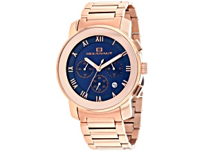 Oceanaut Men's Riviera Blue Dial, Rose Stainless Steel Watch