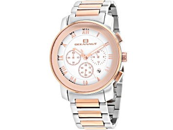 Picture of Oceanaut Men's Riviera White Dial, Two tone Silver-tone/Rose Stainless Steel Watch