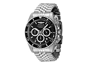 Invicta Pro Diver 43mm Black Dial Stainless Steel Band Quartz Watch