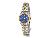 Ladies Charles Hubert Two-tone Stainless Steel Blue Dial Watch