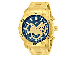 Invicta Men's Pro Diver 50mm Blue Dial Stainless Steel Bracelet Quartz Watch