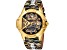 Just Cavalli Women's Scudo Black Dial, Multicolor Leather Strap Watch