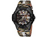 Just Cavalli Women's Scudo Multi-color Dial, Multicolor Leather Strap Watch