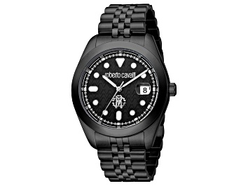 Picture of Roberto Cavalli Men's Classic Black Stainless Steel Bracelet Watch