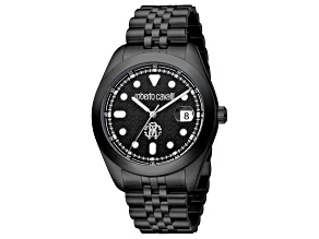 Roberto Cavalli Men's Classic Black Stainless Steel Bracelet Watch