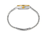 Mens Charles Hubert IP-plated Two-tone Off White Dial Watch