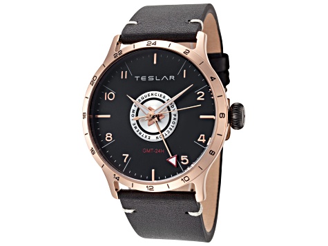 Teslar Men's Re-Balance T-7 44mm Quartz GMT Watch