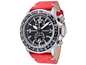 Glam Rock Men's Racetrack Action Tachymeter 46mm Quartz Watch