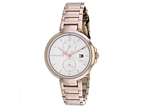 Tommy Hilfiger Women's Angela Rose Dial, Rose Stainless Steel Watch