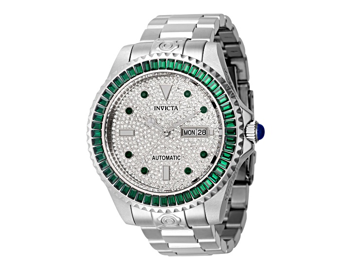 Invicta Crystal Grand Diver 47mm Stainless Steel Bracelet