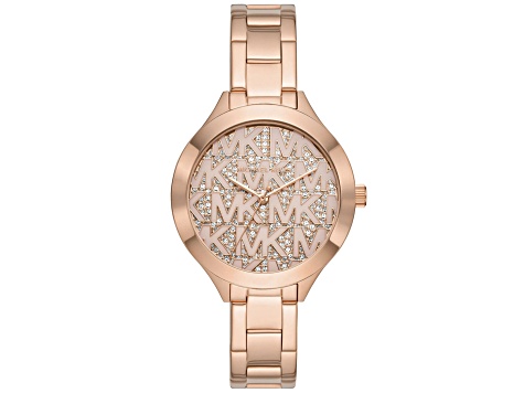 Michael Kors Women's Slim Runway Rose Stainless Steel Bracelet Watch