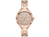 Michael Kors Women's Slim Runway Rose Stainless Steel Bracelet Watch
