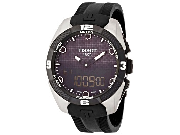 Picture of Tissot Men's T-Touch Solar Quartz Watch, Black Rubber Strap