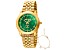 Just Cavalli Glam Creazione 34mm Quartz Women's Green Dial Yellow Stainless Steel Watch