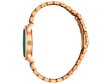 Just Cavalli Glam Creazione 34mm Quartz Women's Green Dial Rose Stainless Steel Watch