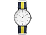 Timex Unisex Fairfield 41mm Quartz Watch, Blue and Yellow Nylon Strap