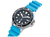Nautica Cocoa Beach Men's 43 Quartz Watch, Blue Polyurethane Strap