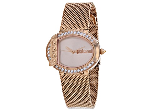 Just Cavalli Women's C Rose Dial, Rose Stainless Steel Watch