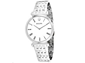 Bulova Women's Regatta White Dial, Stainless Steel Watch