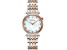 Bulova Women's Regatta White Dial, Two-tone Rose Stainless Steel Watch