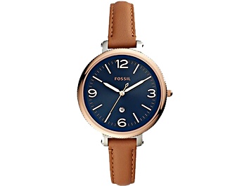 Picture of Fossil Women's Classic Brown Leather Strap Watch