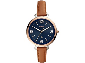 Fossil Women's Classic Brown Leather Strap Watch