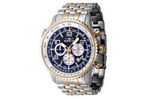 Invicta OCEAN VOYAGE 49.5mm Light Blue Dial Stainless Steel