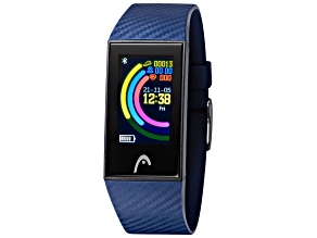Head Unisex Seoul 24mm Quartz Blue Silicone Strap Smartwatch