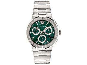 Versace Men's Greca Logo 43mm Quartz Watch