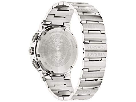 Versace Men's Greca Logo 43mm Quartz Watch